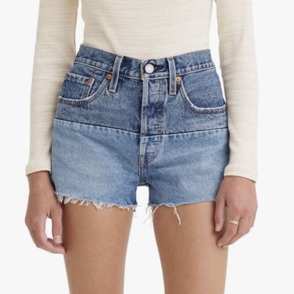 Levi's 501 Mid-Rise Two Tone Classic Jean Shorts